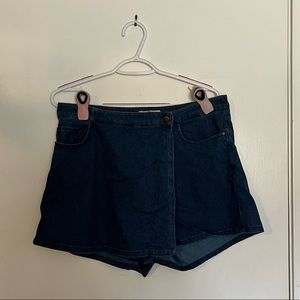 Denim skort